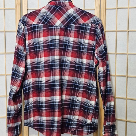 Lucky Brand Saturday Stretch  Flannel Shirt - Picture 3 of 4